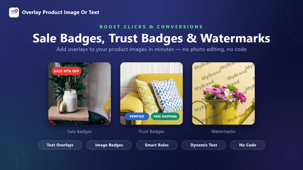 Watermark: Image & Text Overlay