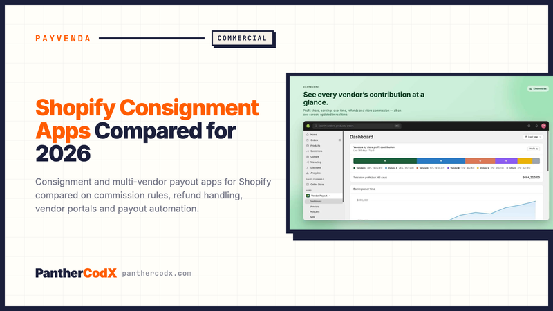 Shopify Consignment Apps Compared for 2026 — PantherCodX guide cover