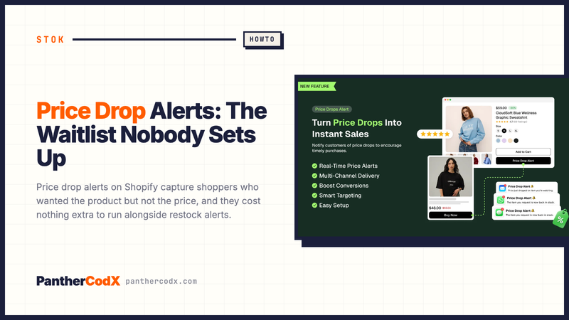 Price Drop Alerts: The Waitlist Nobody Sets Up — PantherCodX guide cover