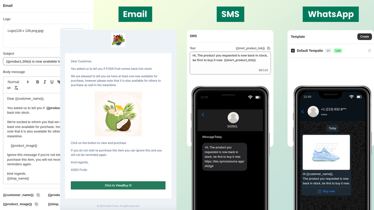 Stok app notify me button on a Shopify product page