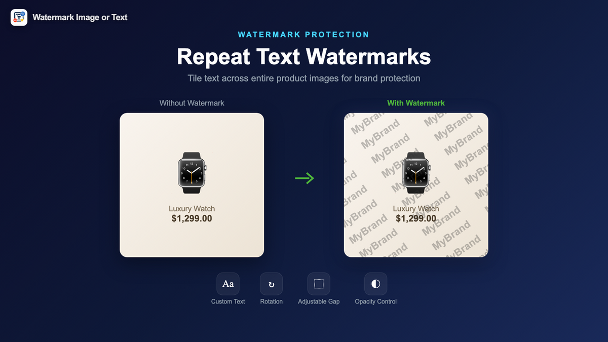 Watermark app badge templates for sales offers and callouts