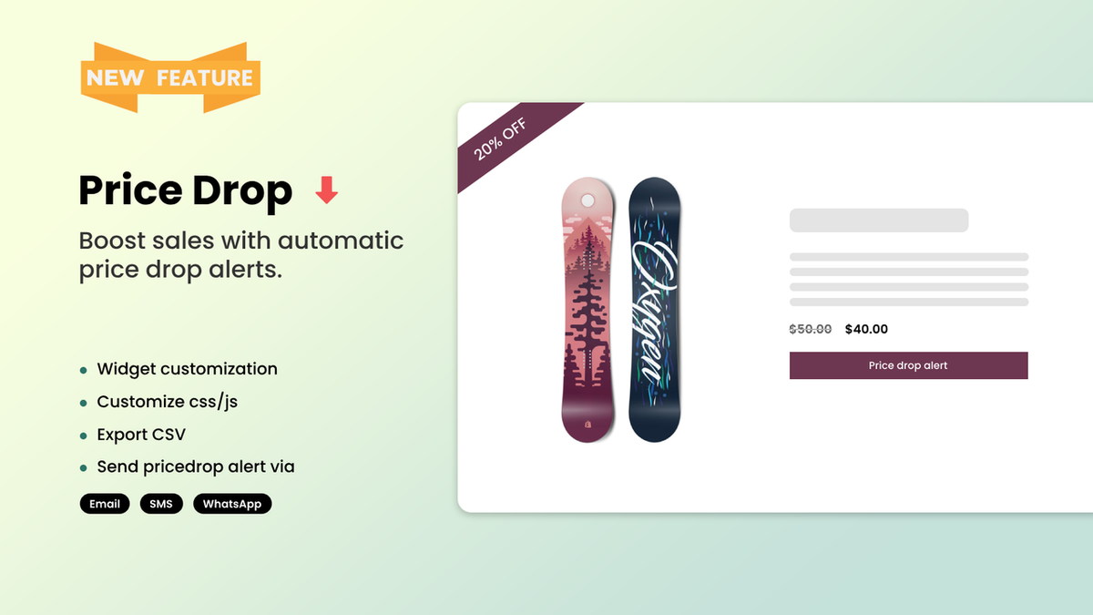 Stok analytics dashboard showing subscriber waitlist and conversion data