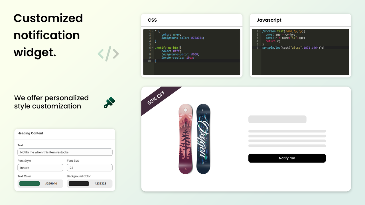 Stok multi-channel notifications via Email SMS and WhatsApp