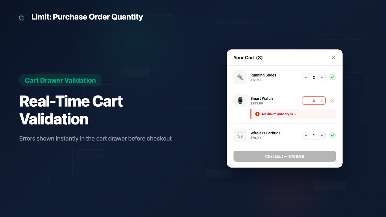 Limit: Purchase Order Quantity screenshot 6