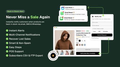 Stok: Back In Stock Alert