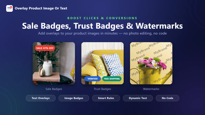 Watermark: Image & Text Overlay