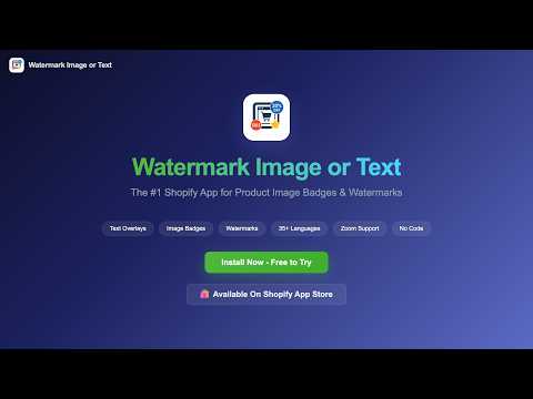 Watermark: Image & Text Overlay